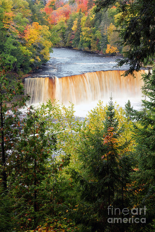 Autumn Visits Tahquamenon Falls in Northern Michigan Photograph by ...