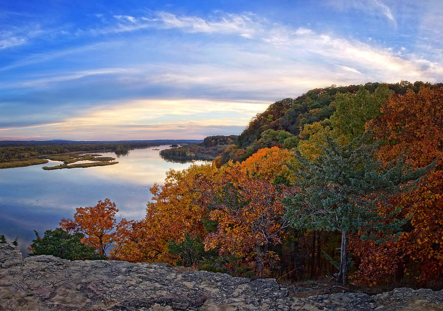 Autumn Vista at Ferry Bluff Photograph by Leda Robertson