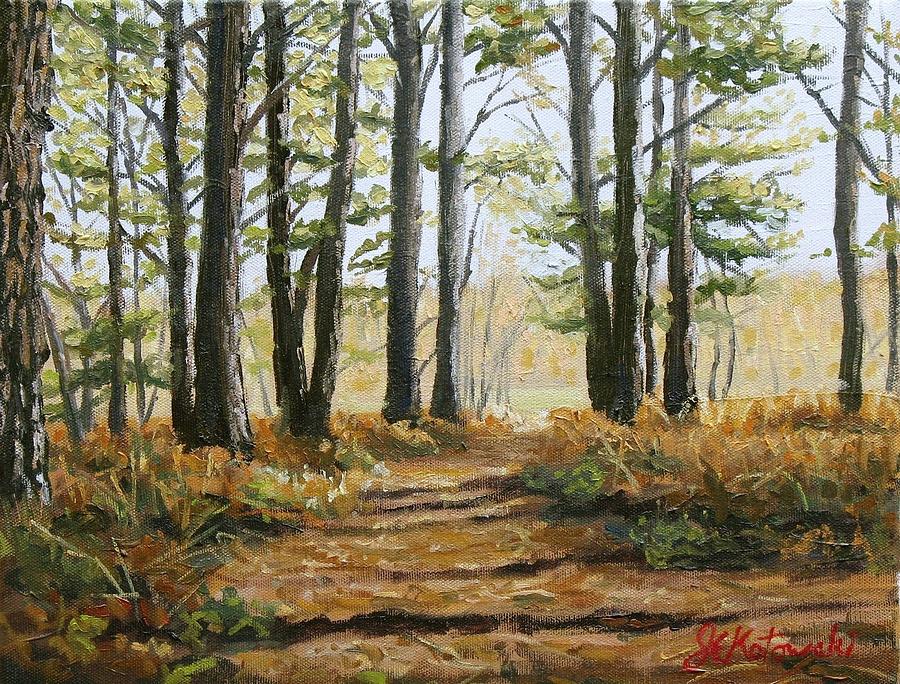 Autumn Walk Painting by Joseph Kotowski - Fine Art America