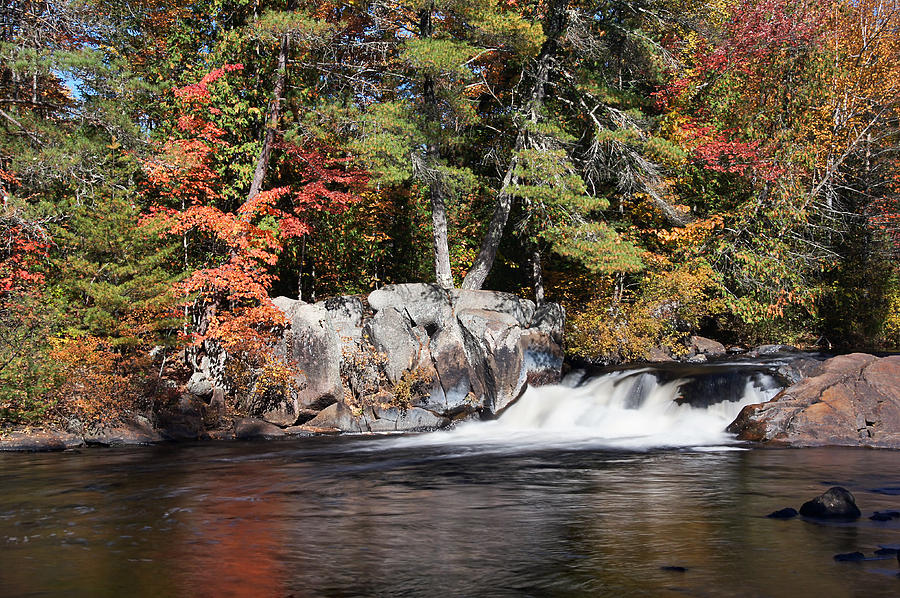 Autumn Waterfall Photograph by Leda Robertson