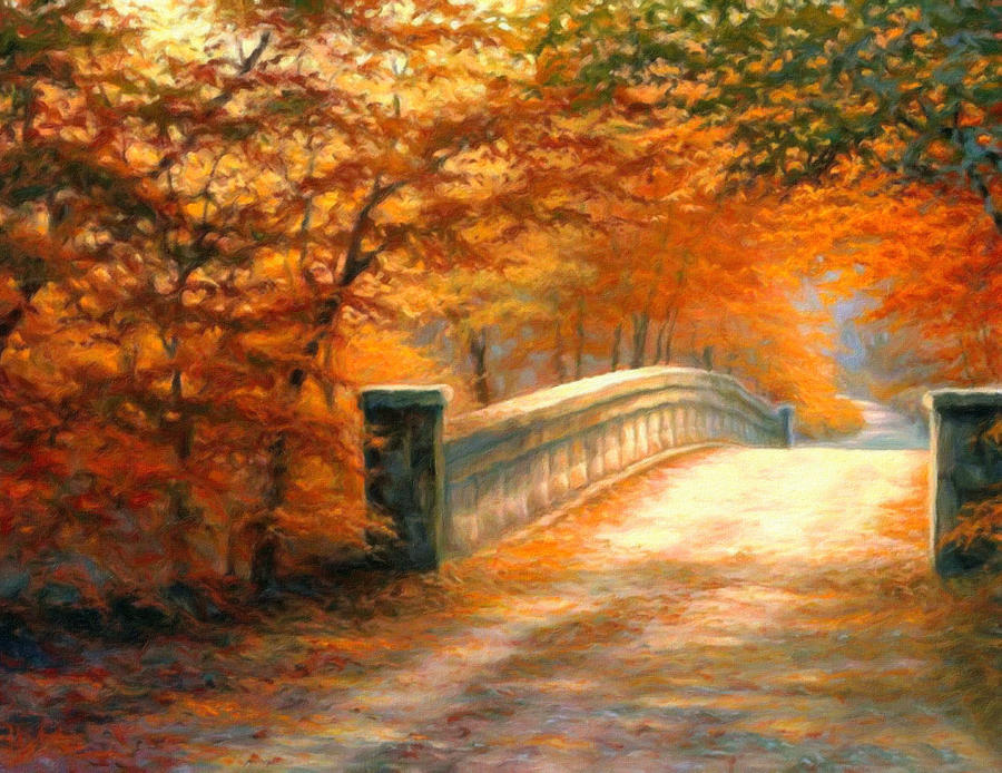 Impressionism Painting - Autumn Whispers by Georgiana Romanovna