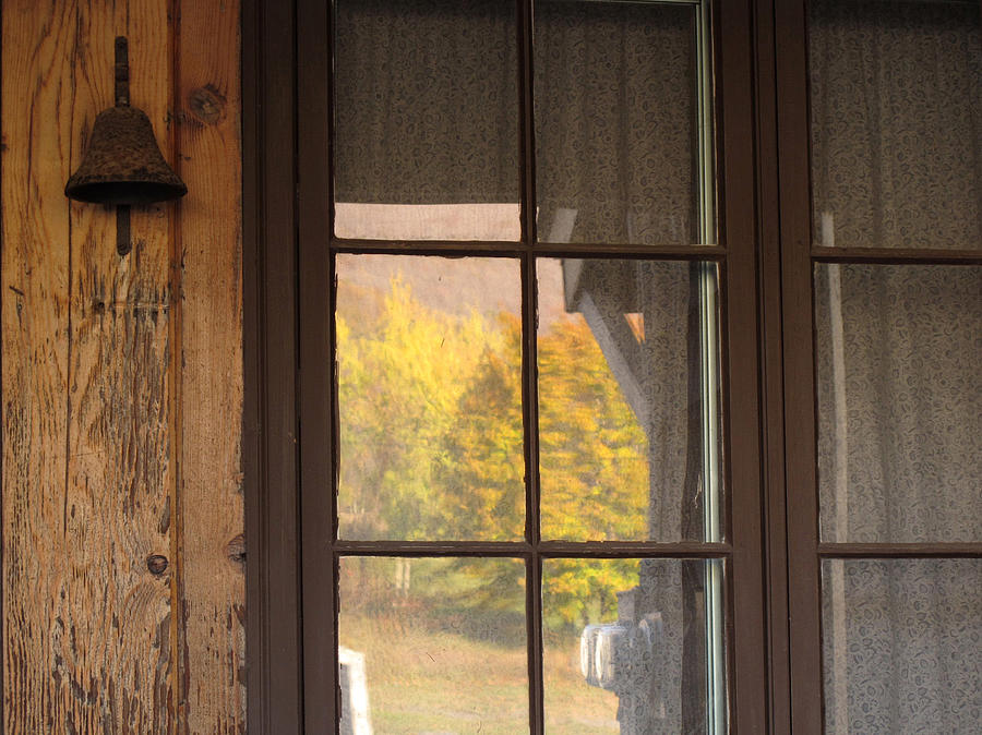 Autumn Window Reflections Photograph by Nancy De Flon