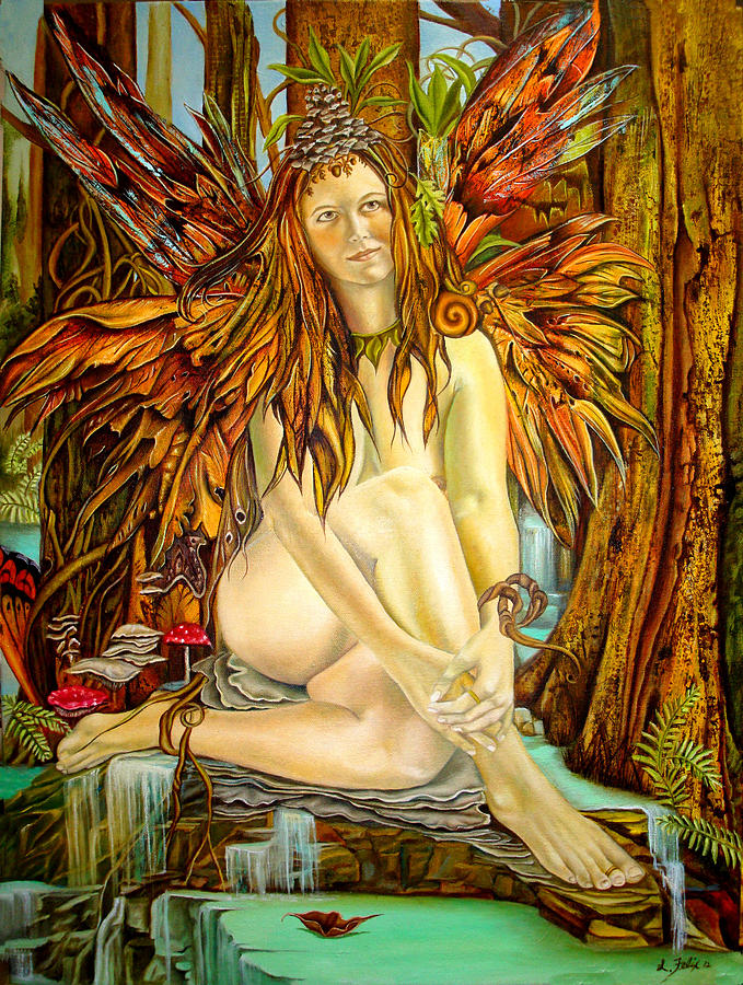 Fairy Painting - Autumn Wings by Lori Felix