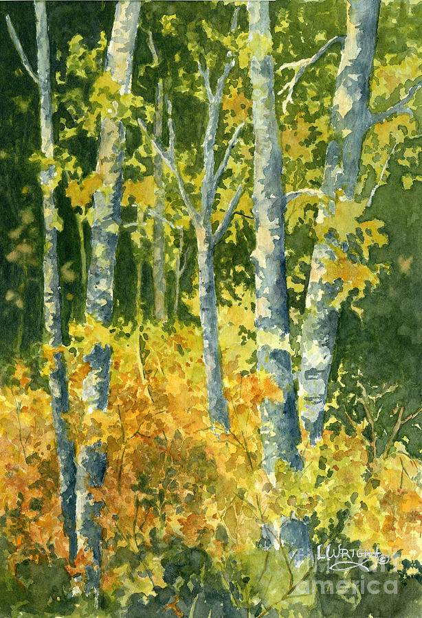 Fall Painting - Autumn Woods by Lynne Wright