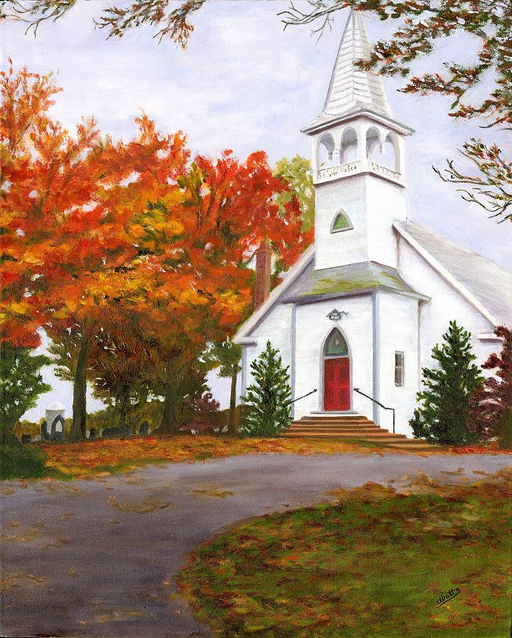 Autumn Worship Painting by Deborah Butts
