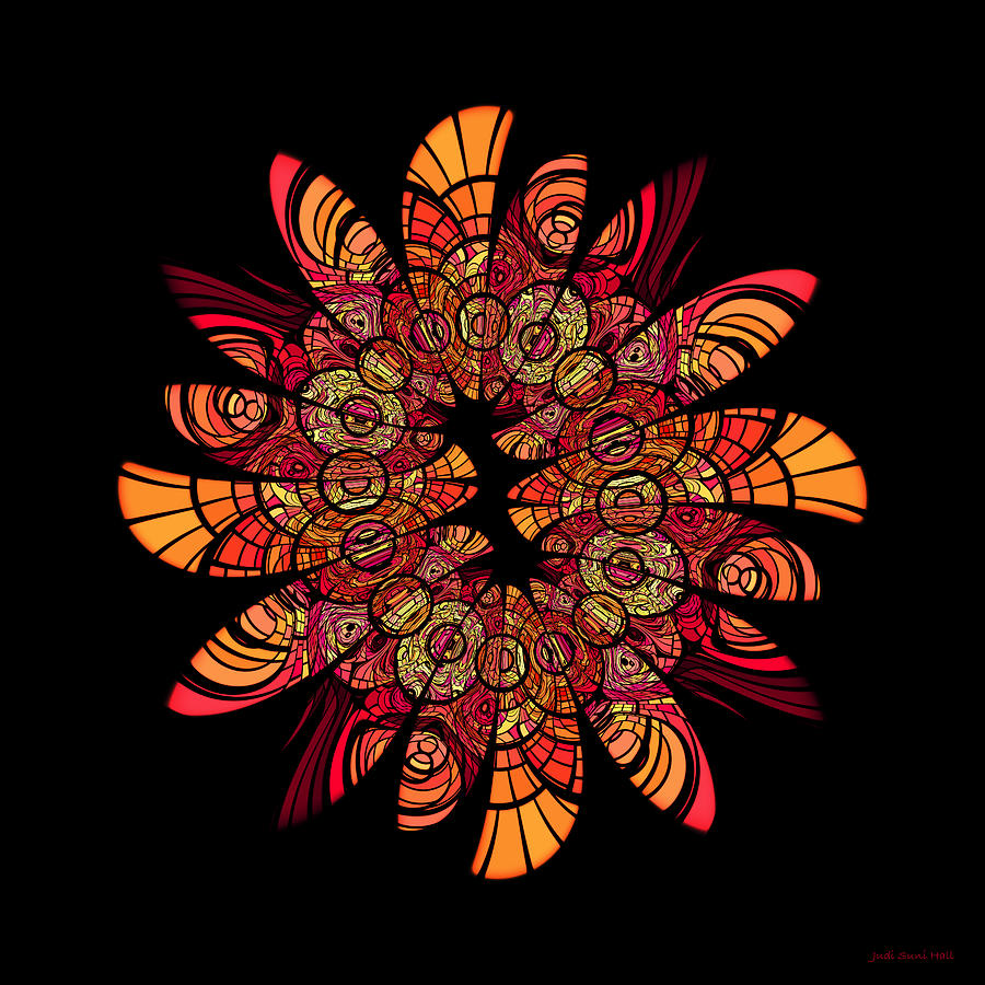 Autumn Wreath Digital Art by Judi Suni Hall