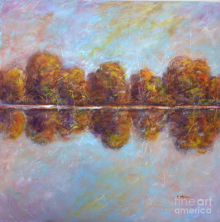 Autumnal Atmosphere Painting by Cristina Stefan
