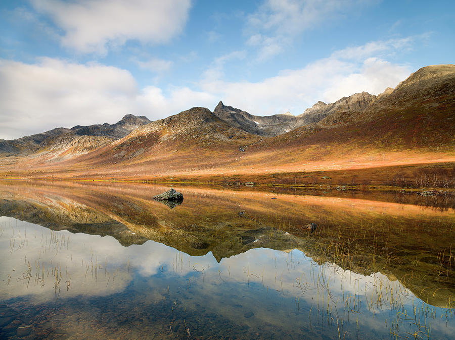 Autumnal Reflections, Tromsø Photograph by Antonyspencer