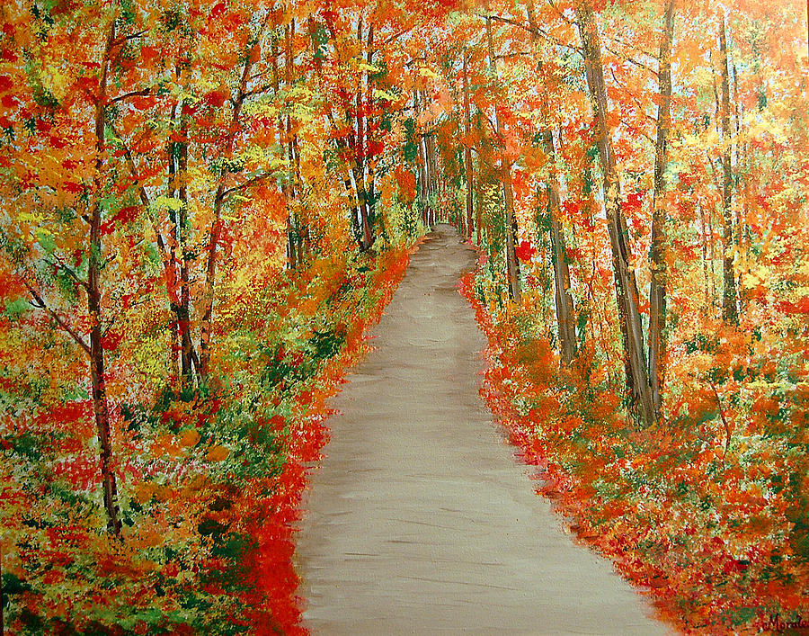 Autumns Moment Painting by Marco Morales Autumns Moment Painting by Marco Morales