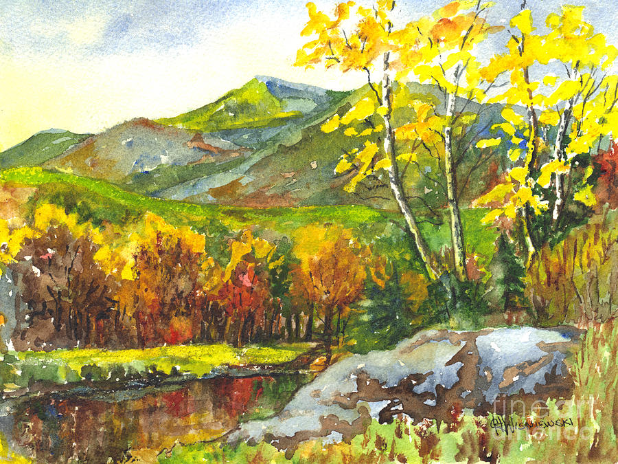 Fall Painting - Autumns Showpiece by Carol Wisniewski
