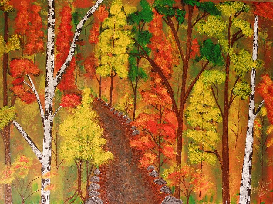 Fall Painting - Autumns splendor by Amy LeVine