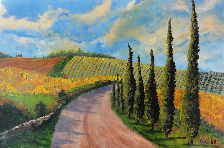 Autunno Toscano Painting by Diane Arlitt