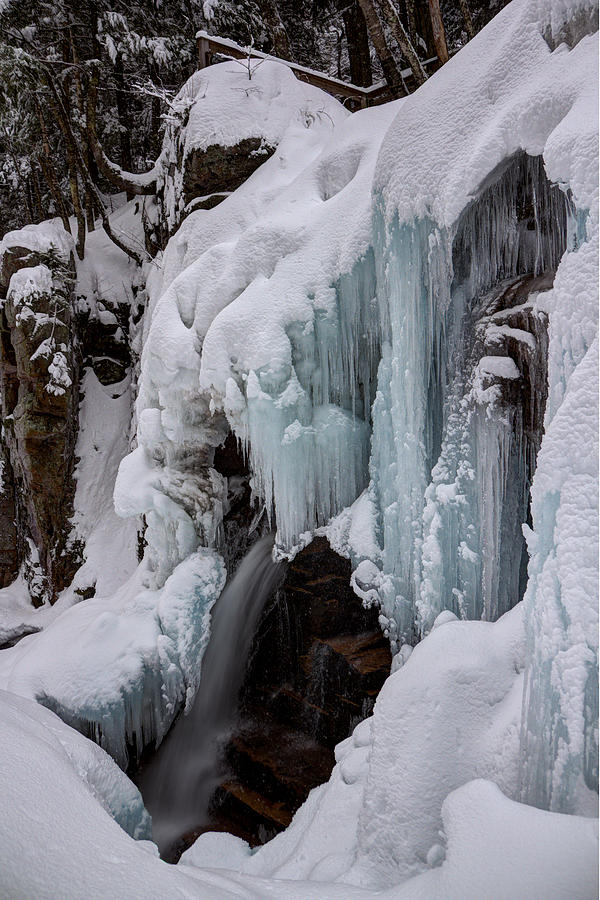 Avalanche Falls in Winter Photograph by White Mountain Images