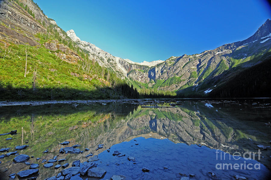 Avalanche Lake - Glacier Photograph by Cindy Murphy - NightVisions 