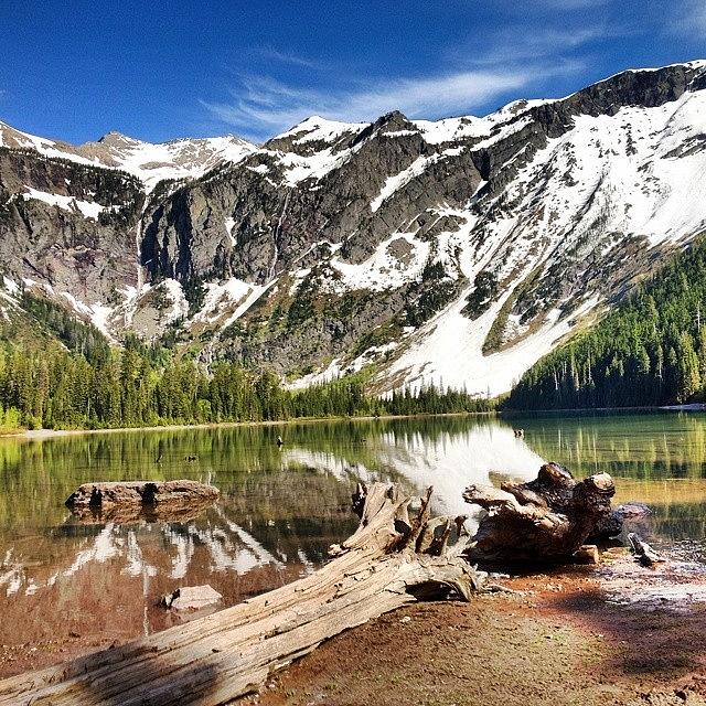 Nature Photograph - #avalanche #lake Is A 3.5-hour #hike At by Mindful Adventure
