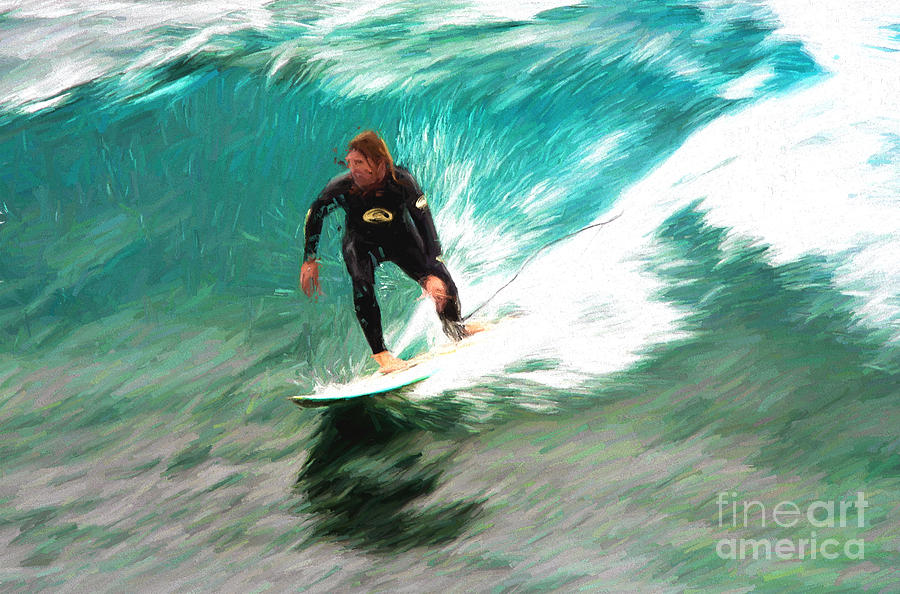 Avalono surfer Photograph by Sheila Smart Fine Art Photography