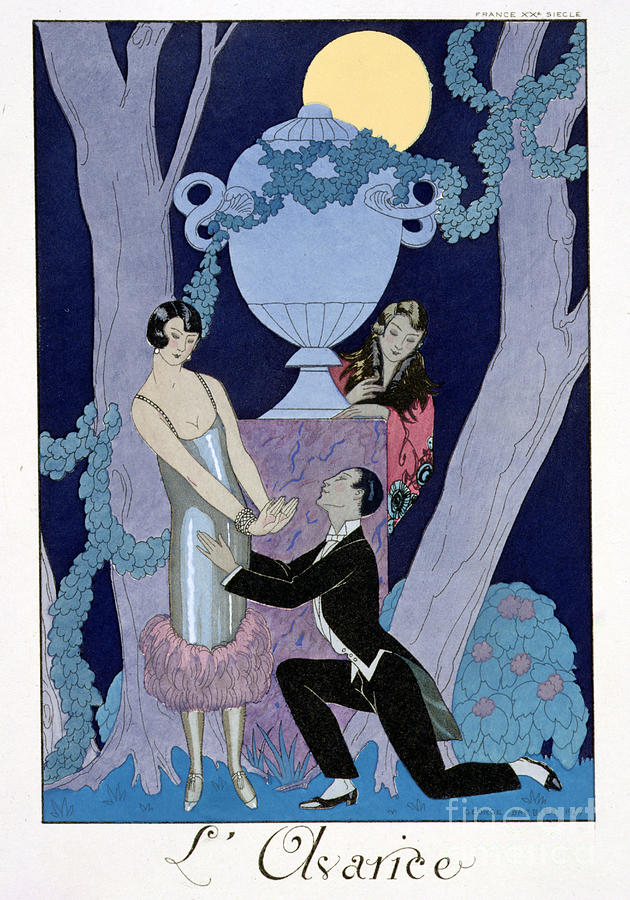 Tree Painting - Avarice by Georges Barbier