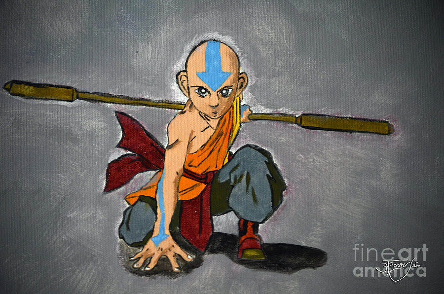Avatar Painting - Avatar Aang - Airbender by Apoorv Jain