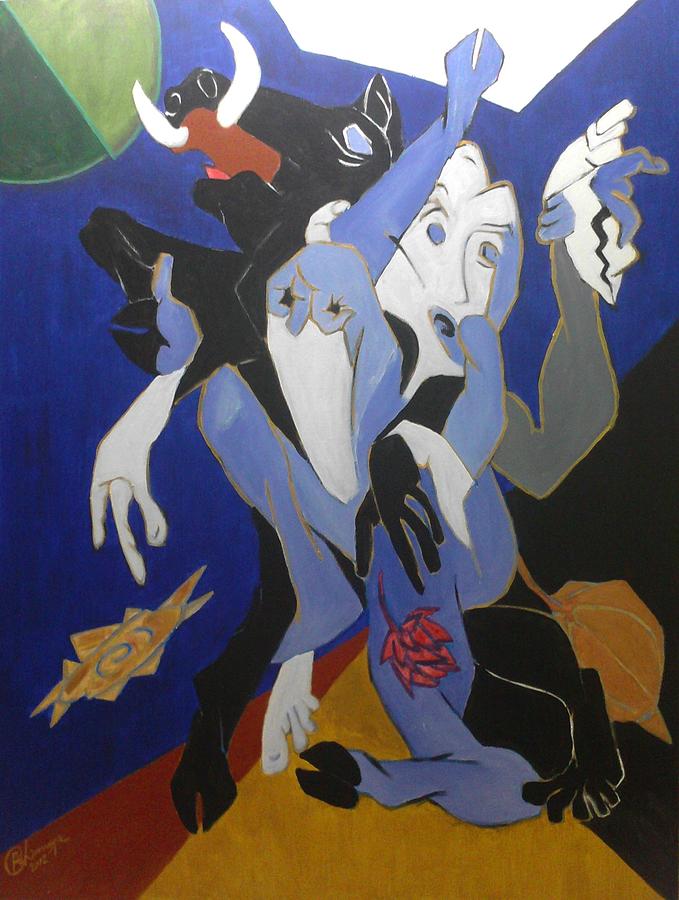 Dashavatara Painting - Avatar Series-Varaha by Chinmaya BR