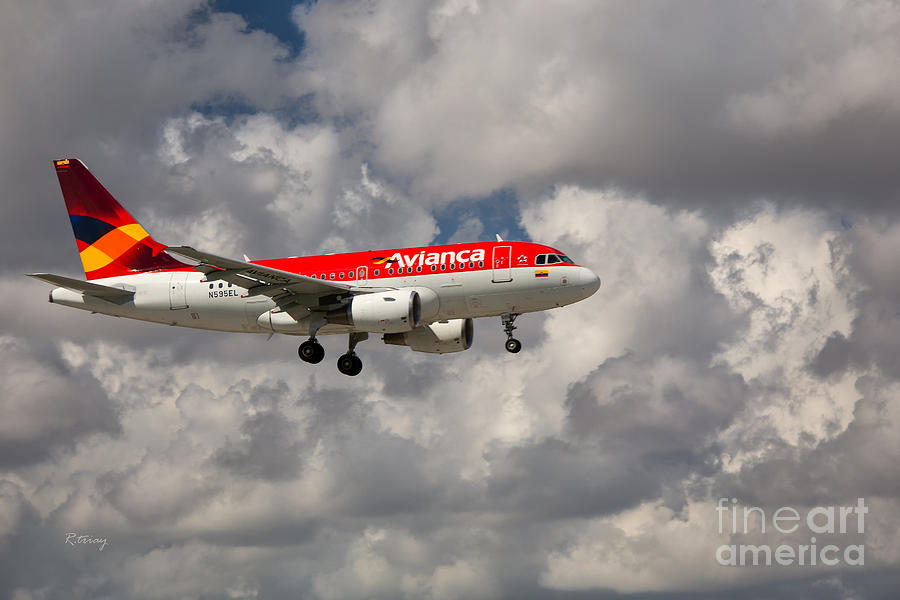 Avianca Airbus A-318 Photograph by Rene Triay FineArt Photos