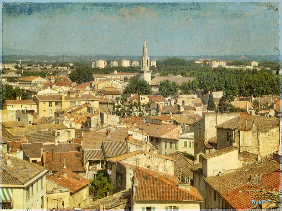Avignon From Les Roches Photograph by Paulette B Wright