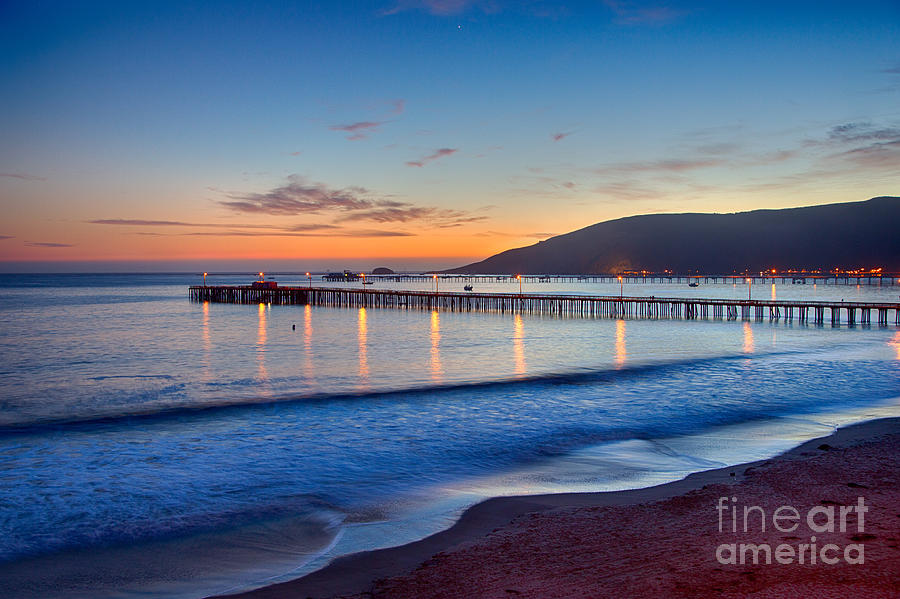 Avila Beach At The Blue Hour Photograph by Mimi Ditchie