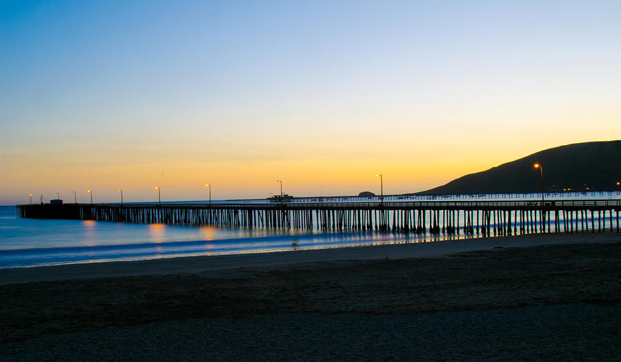 Avila Beach Pier Sunset Photograph by William Kimble
