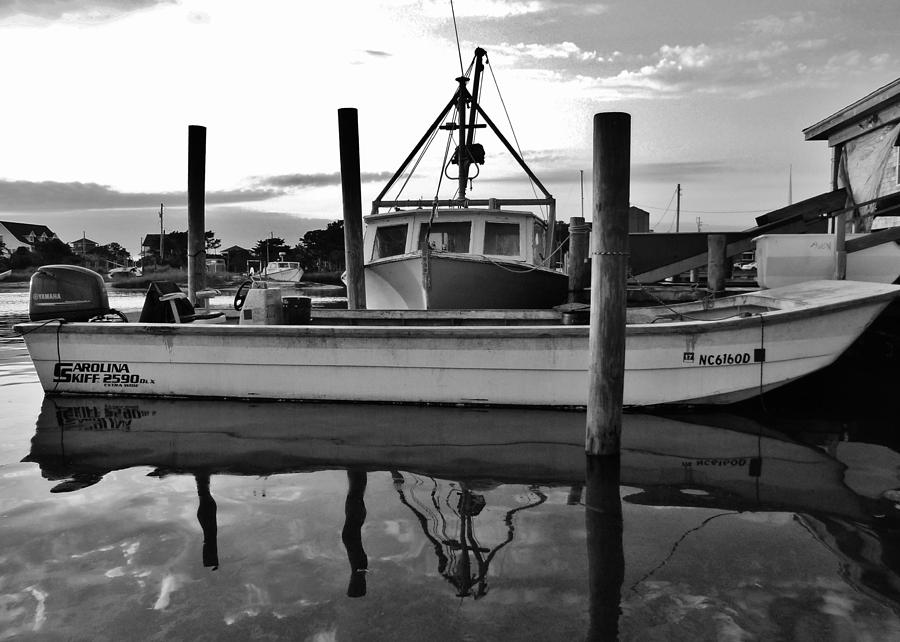 Avon Harbor BxW 7/26 Photograph by Mark Lemmon