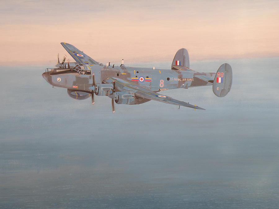 Avro Painting - Avro Shackleton Mk.2 by Ted Denyer