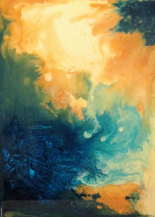 Contemporary Abstract Painting - Awakening A by Mary Kay Holladay