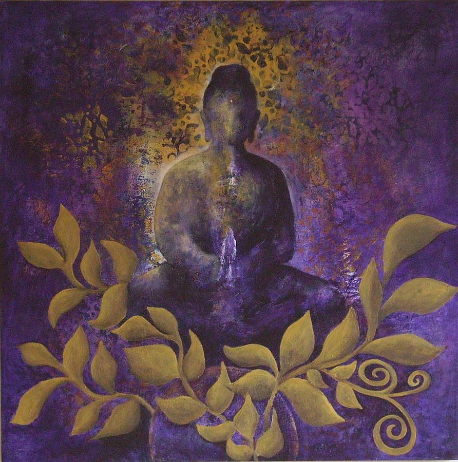 Buddha Painting - Awakening by Sharon Lacy-Huff