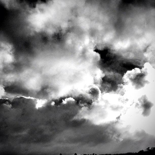 Bw Photograph - Awesome Clouds #instatagapp #instagood by Stewart Baird