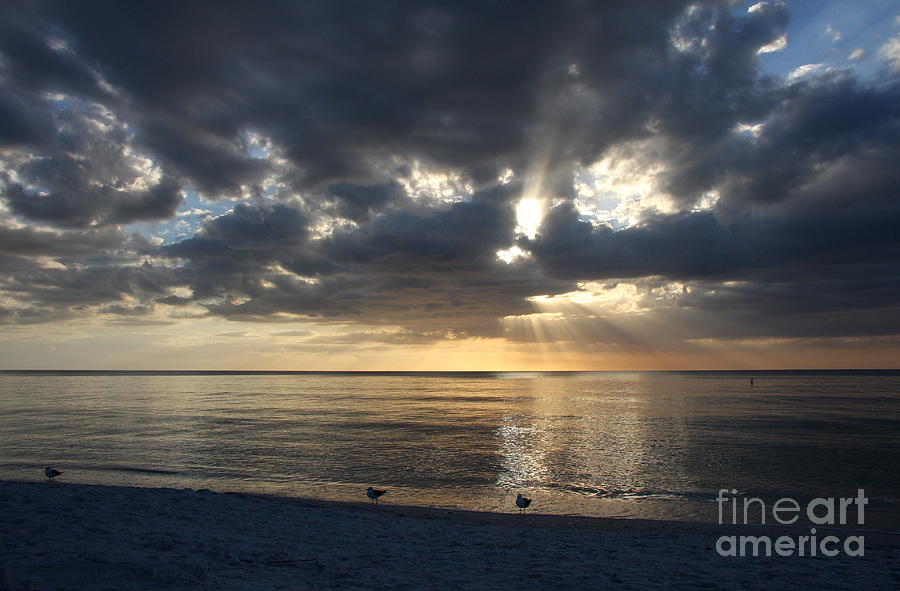 Sunset Photograph - Awesome Gulf Coast Sunset by Christiane Schulze Art And Photography