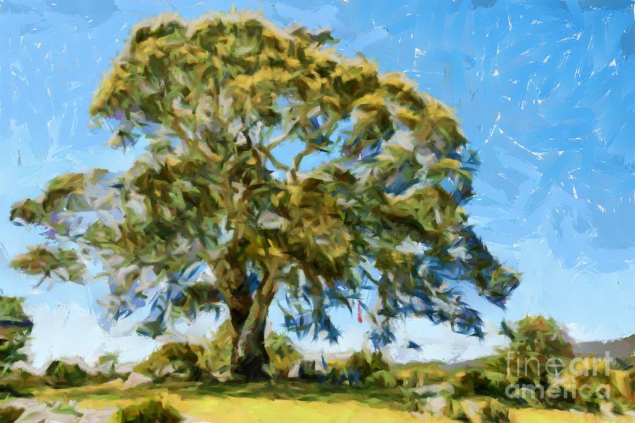 Awesome gum tree Digital Art by Fran Woods
