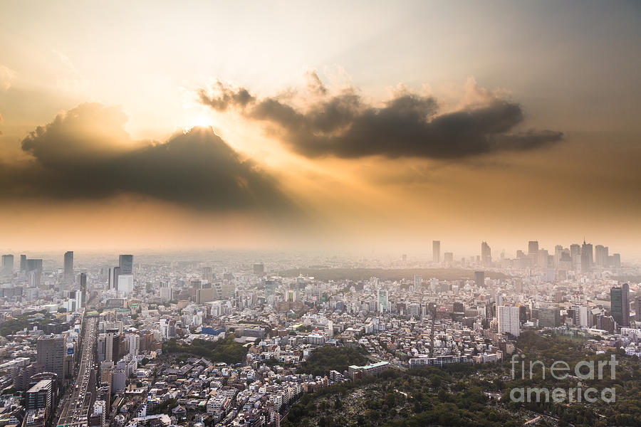 Awesome Tokyo sunset Photograph by Didier Marti