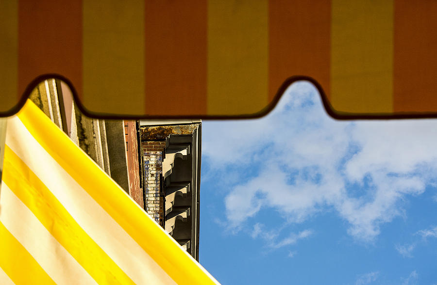 Awnings and Sky Photograph by Phil Cardamone