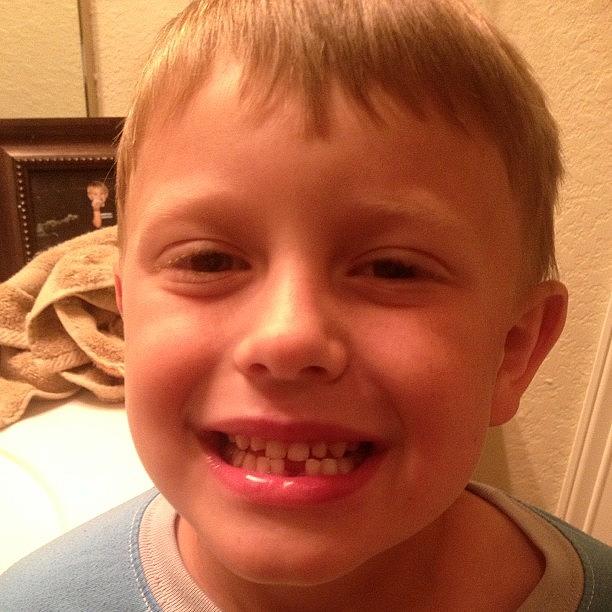 Aww He Lost His 1st Tooth Tonight!! Photograph by Brandy Grant