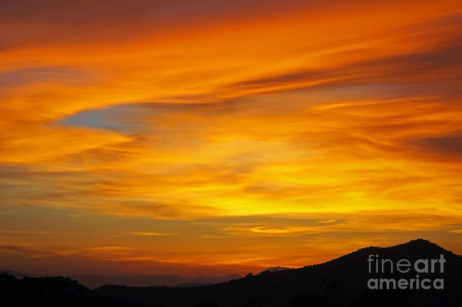 Axarquia sunset Photograph by Rod Jones