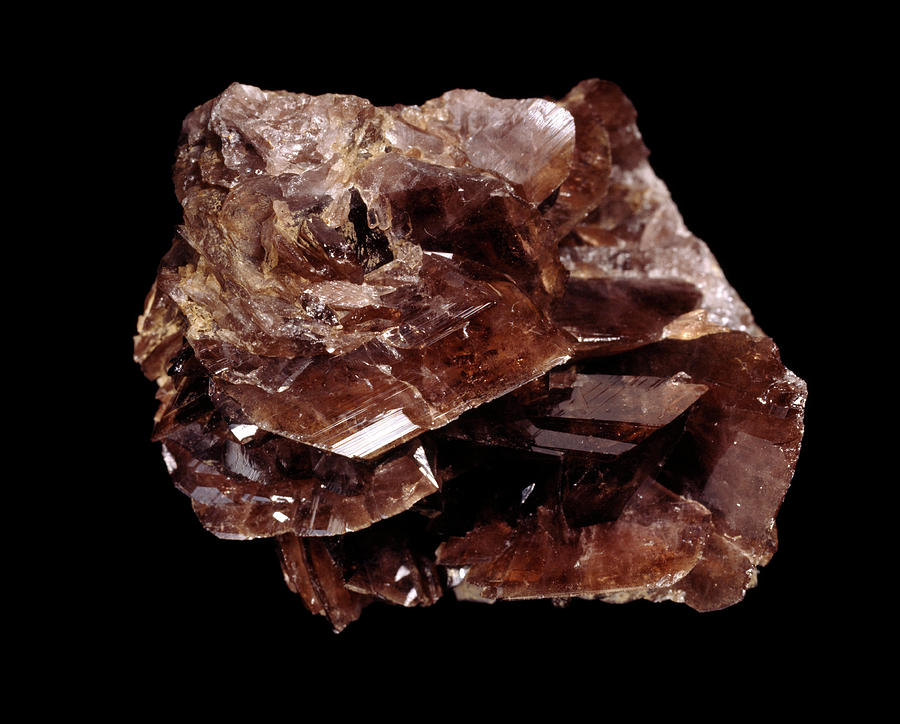 London Photograph - Axinite Mineral Specimen by Natural History Museum, London/science Photo Library