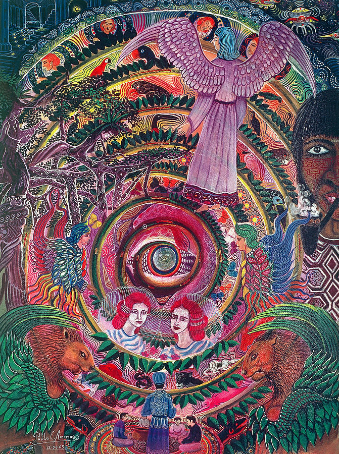 Aya Muyuywairu Tornado Espiritual by Pablo Amaringo Aya Muyuywairu Tornado Espiritual by Pablo Amaringo