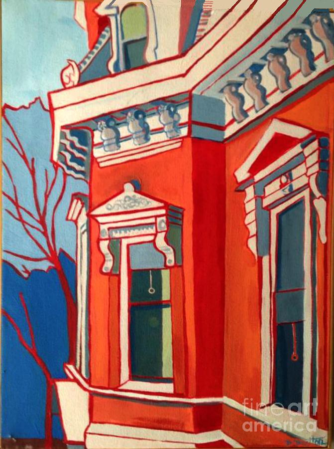 Ayer Manse Franco American School Painting by Debra Bretton Robinson
