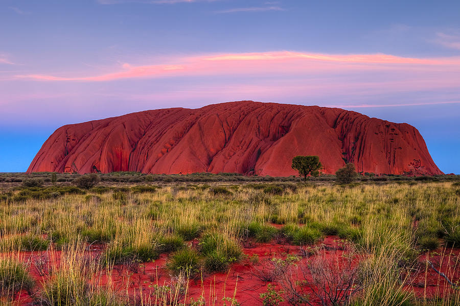 Ayers Rock at Sunset Photograph by John Reckleff - Fine Art America