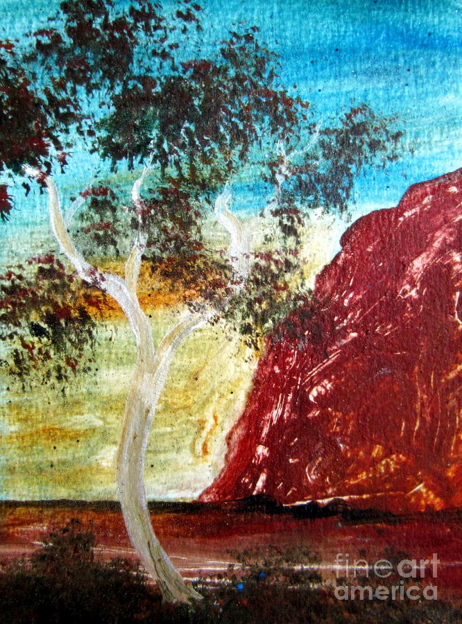 Ayers Rock Australia Uluru 2 Painting by Roberto Gagliardi