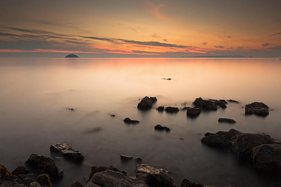 Ayrshire Coast Sunset Photograph by Grant Glendinning