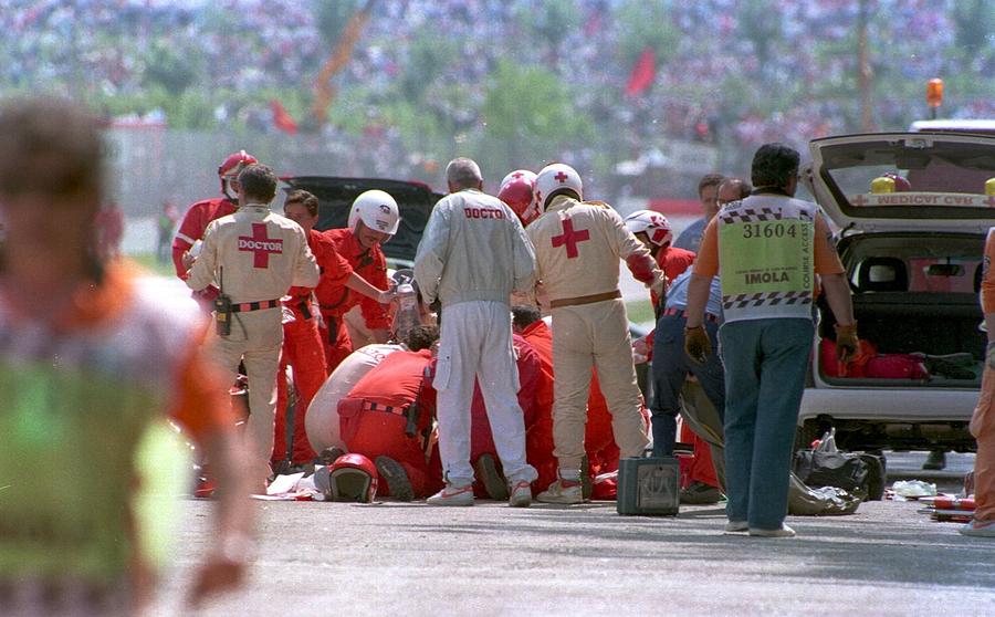 Ayrton Senna Crash Photograph by Anton Want