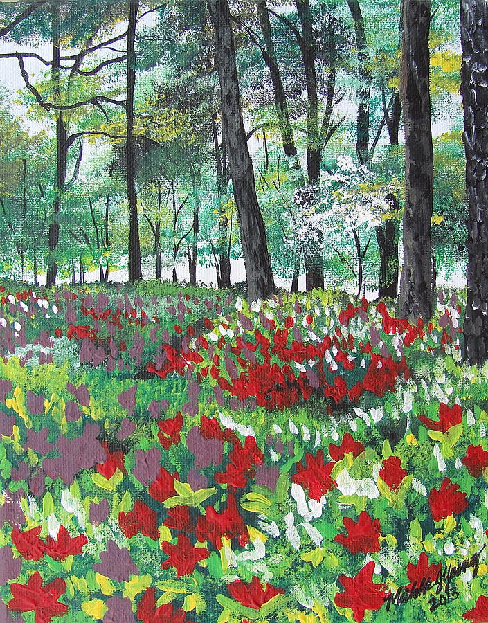 Azalea Gardens Painting By Michelle Young