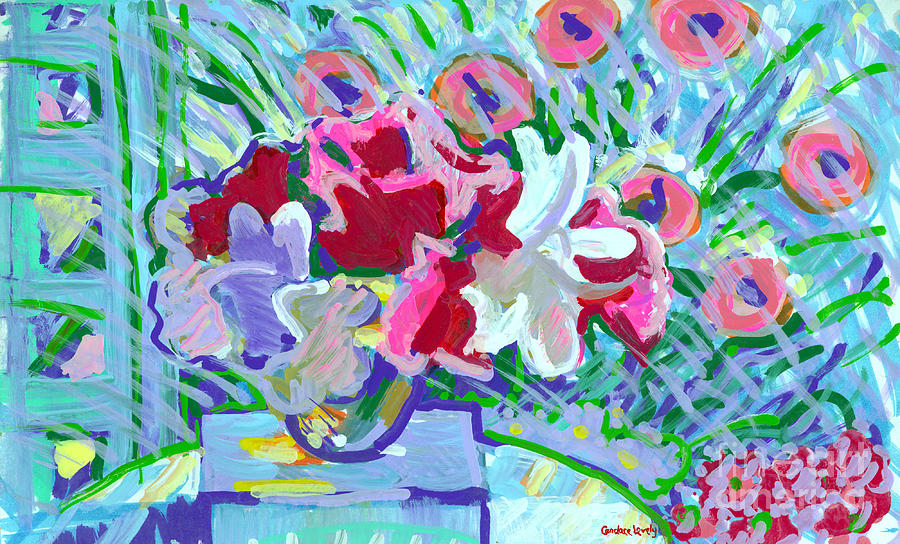 Azaleas Painting by Candace Lovely