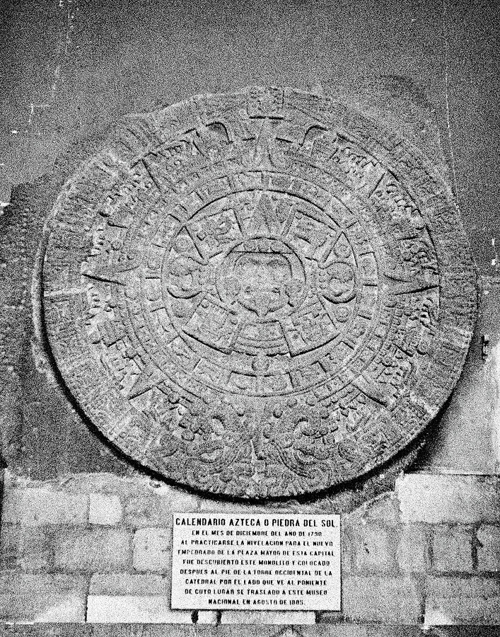 Aztec Calendar Stone Of The Sun Photograph by Vintage Images Fine Art
