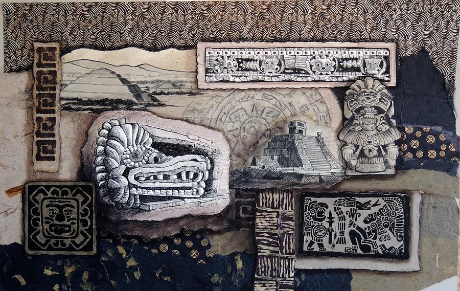 Aztec Images Mixed Media by Candy Mayer