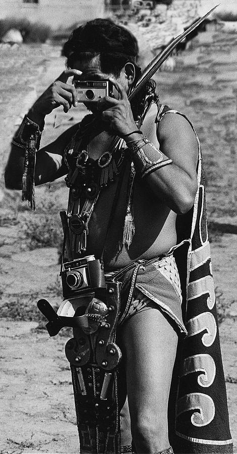 Aztec Indian photographer Inter-Tribal Indian Rodeo Gallup New Mexico 1969-2009  Photograph by David Lee Guss